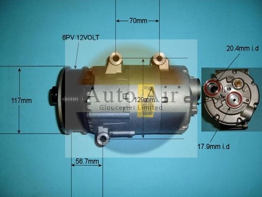 Auto Air Gloucester 14-1139 - Compressore, Climatizzatore autozon.pro