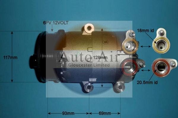 Auto Air Gloucester 14-1138 - Compressore, Climatizzatore autozon.pro