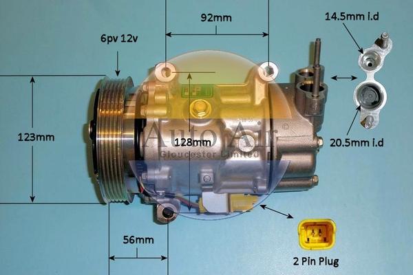 Auto Air Gloucester 14-1124 - Compressore, Climatizzatore autozon.pro