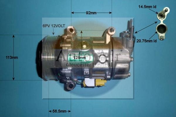 Auto Air Gloucester 14-1125 - Compressore, Climatizzatore autozon.pro