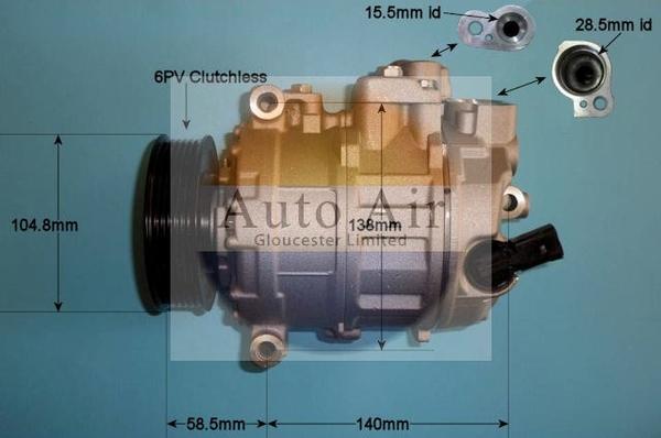 Auto Air Gloucester 14-1126P - Compressore, Climatizzatore autozon.pro