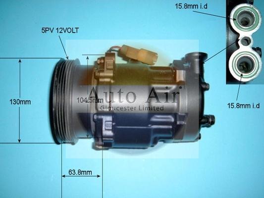 Auto Air Gloucester 14-1855R - Compressore, Climatizzatore autozon.pro