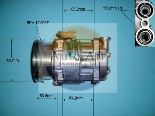 Auto Air Gloucester 14-1855 - Compressore, Climatizzatore autozon.pro