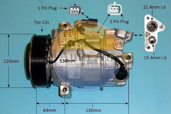 Auto Air Gloucester 14-1814 - Compressore, Climatizzatore autozon.pro