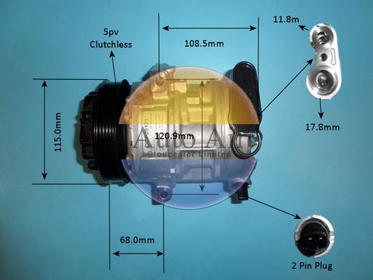 Auto Air Gloucester 14-1818 - Compressore, Climatizzatore autozon.pro