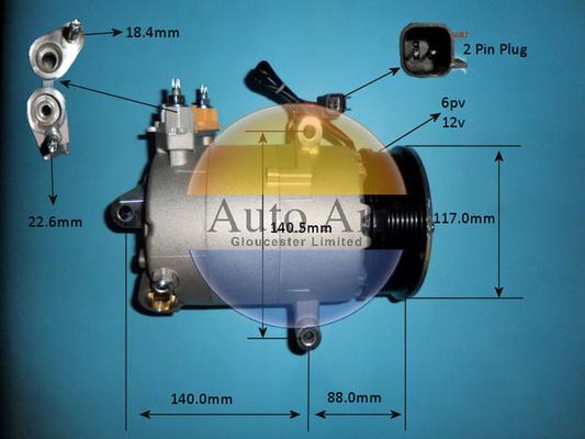 Auto Air Gloucester 14-1835p - Compressore, Climatizzatore autozon.pro