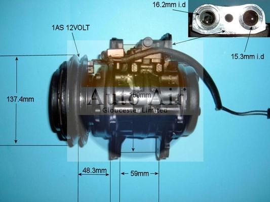 Auto Air Gloucester 14-1838R - Compressore, Climatizzatore autozon.pro