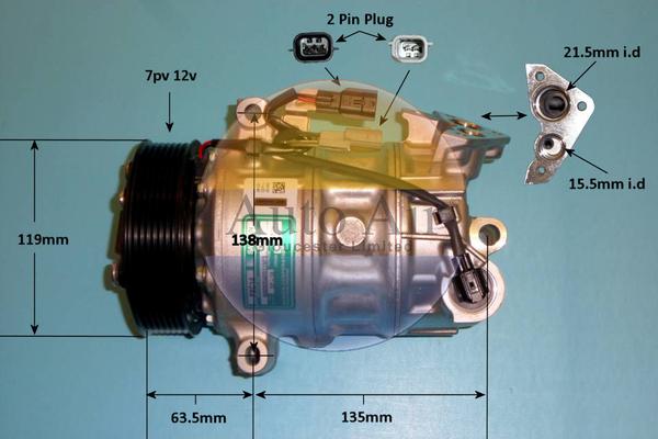 Auto Air Gloucester 14-1359 - Compressore, Climatizzatore autozon.pro