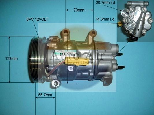 Auto Air Gloucester 14-1356 - Compressore, Climatizzatore autozon.pro