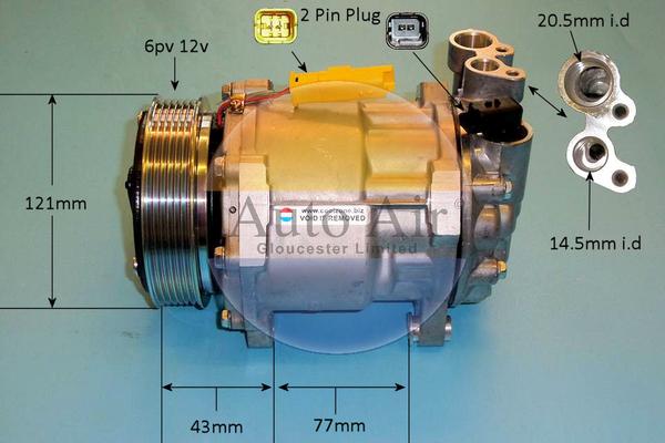 Auto Air Gloucester 14-1314R - Compressore, Climatizzatore autozon.pro