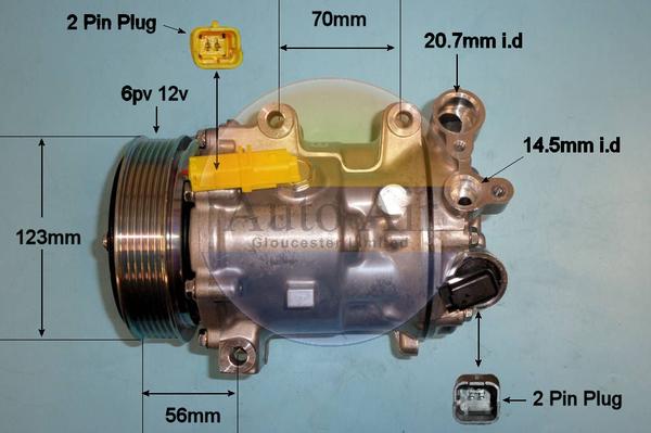 Auto Air Gloucester 14-1311p - Compressore, Climatizzatore autozon.pro