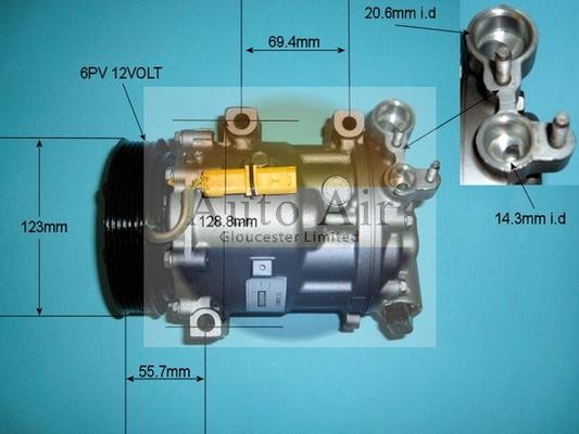 Auto Air Gloucester 14-1311R - Compressore, Climatizzatore autozon.pro