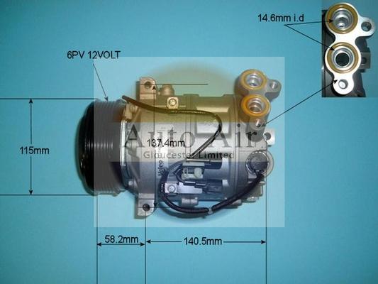 Auto Air Gloucester 14-1313 - Compressore, Climatizzatore autozon.pro