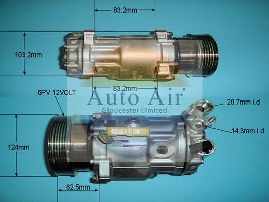 Auto Air Gloucester 14-1312 - Compressore, Climatizzatore autozon.pro