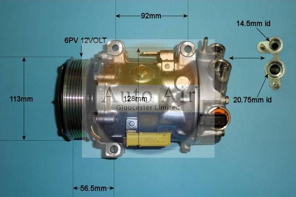 Auto Air Gloucester 14-1322 - Compressore, Climatizzatore autozon.pro