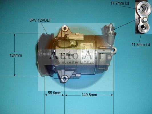 Auto Air Gloucester 14-1245 - Compressore, Climatizzatore autozon.pro