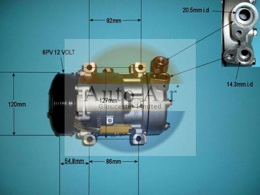 Auto Air Gloucester 14-1248P - Compressore, Climatizzatore autozon.pro