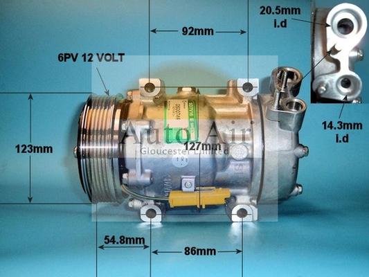 Auto Air Gloucester 14-1248 - Compressore, Climatizzatore autozon.pro