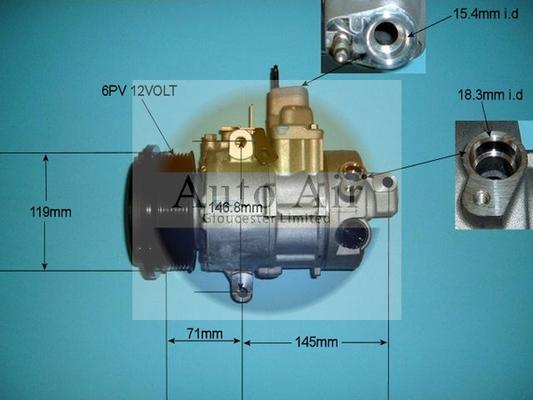 Auto Air Gloucester 14-1243 - Compressore, Climatizzatore autozon.pro