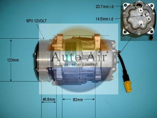 Auto Air Gloucester 14-1259 - Compressore, Climatizzatore autozon.pro