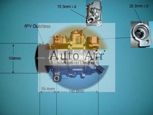 Auto Air Gloucester 14-1254 - Compressore, Climatizzatore autozon.pro