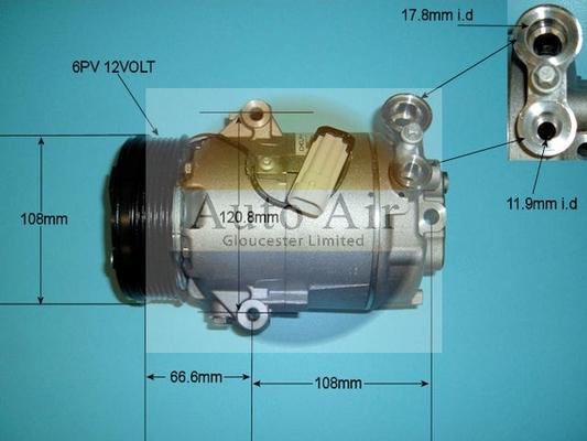 Auto Air Gloucester 14-1255 - Compressore, Climatizzatore autozon.pro