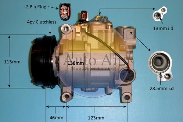 Auto Air Gloucester 14-1251P - Compressore, Climatizzatore autozon.pro