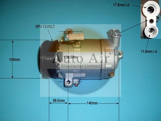 Auto Air Gloucester 14-1252P - Compressore, Climatizzatore autozon.pro