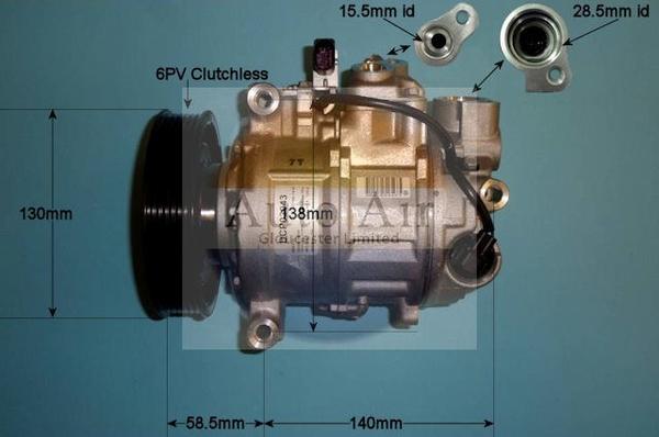 Auto Air Gloucester 14-1257 - Compressore, Climatizzatore autozon.pro