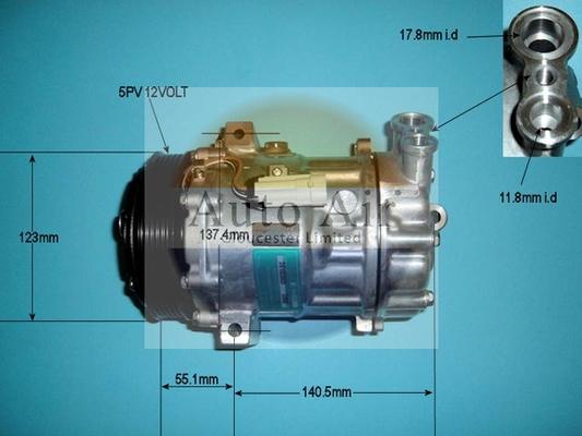 Auto Air Gloucester 14-1269 - Compressore, Climatizzatore autozon.pro