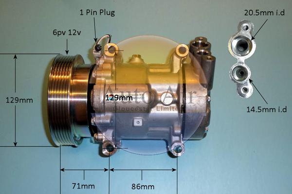 Auto Air Gloucester 14-1202P - Compressore, Climatizzatore autozon.pro