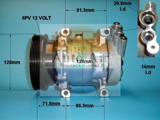 Auto Air Gloucester 14-1202 - Compressore, Climatizzatore autozon.pro