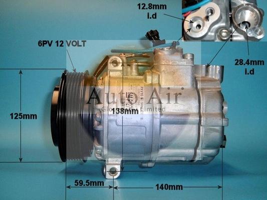 Auto Air Gloucester 14-1207 - Compressore, Climatizzatore autozon.pro