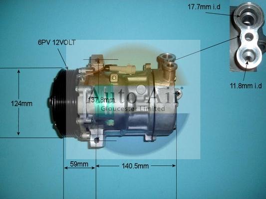 Auto Air Gloucester 14-1215 - Compressore, Climatizzatore autozon.pro