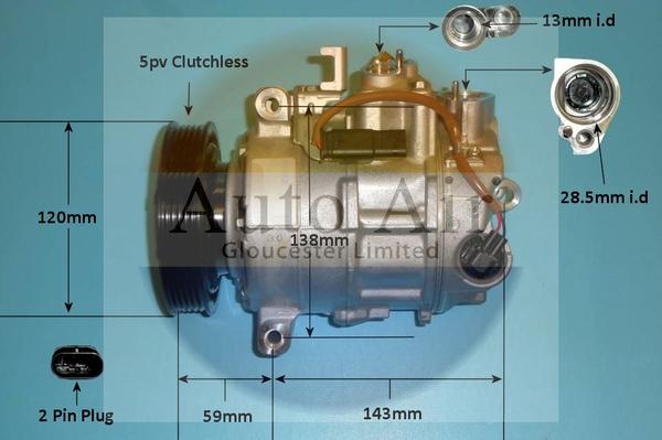 Auto Air Gloucester 14-1286 - Compressore, Climatizzatore autozon.pro