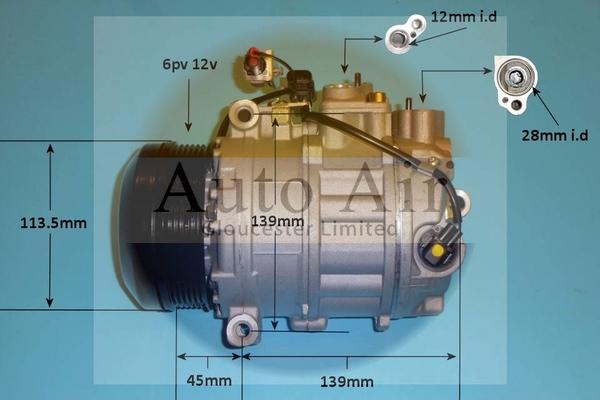 Auto Air Gloucester 14-1282P - Compressore, Climatizzatore autozon.pro