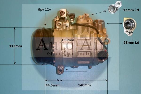 Auto Air Gloucester 14-1282 - Compressore, Climatizzatore autozon.pro