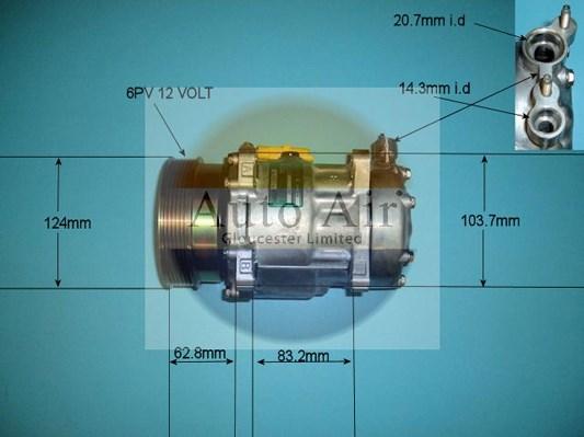 Auto Air Gloucester 14-1239 - Compressore, Climatizzatore autozon.pro