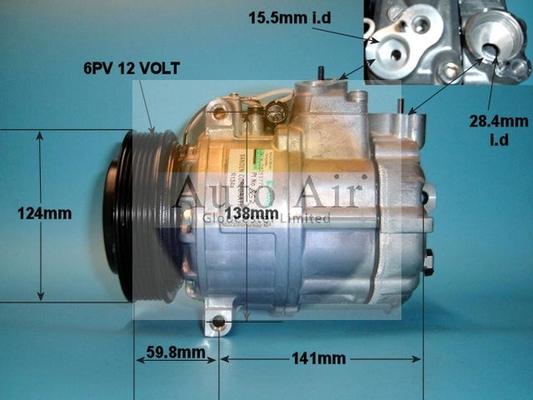 Auto Air Gloucester 14-1238 - Compressore, Climatizzatore autozon.pro