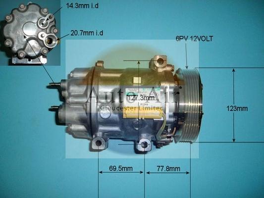 Auto Air Gloucester 14-1270 - Compressore, Climatizzatore autozon.pro