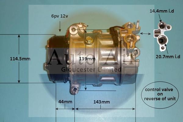 Auto Air Gloucester 14-1769P - Compressore, Climatizzatore autozon.pro