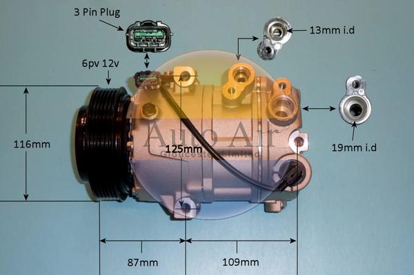 Auto Air Gloucester 14-1768P - Compressore, Climatizzatore autozon.pro