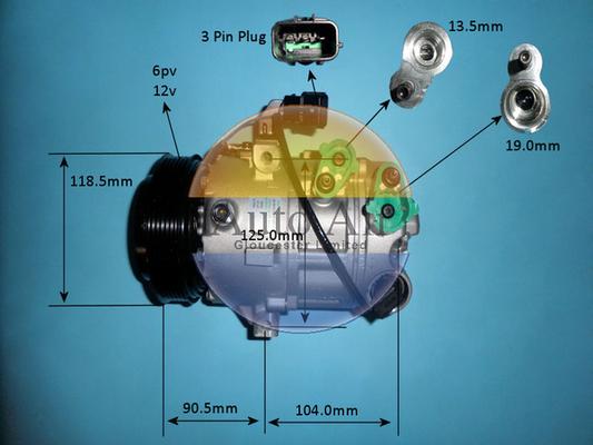 Auto Air Gloucester 141768 - Compressore, Climatizzatore autozon.pro