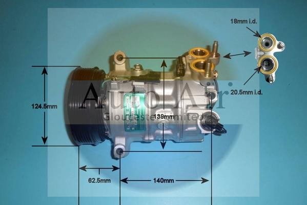 Auto Air Gloucester 14-1732 - Compressore, Climatizzatore autozon.pro