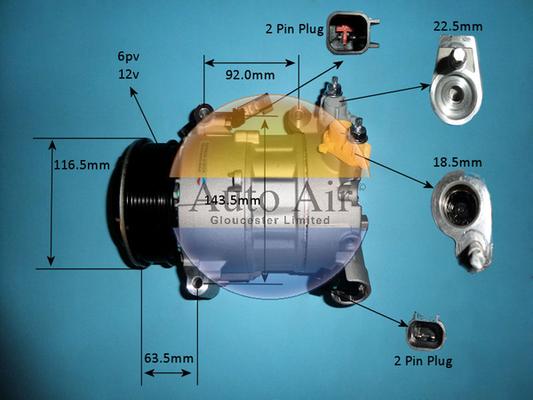 Auto Air Gloucester 14-1770P - Compressore, Climatizzatore autozon.pro