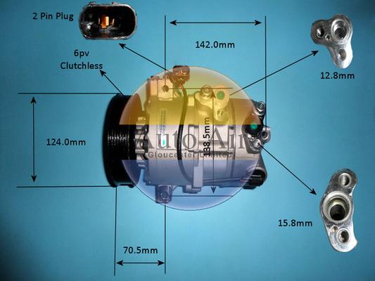 Auto Air Gloucester 14-1771P - Compressore, Climatizzatore autozon.pro