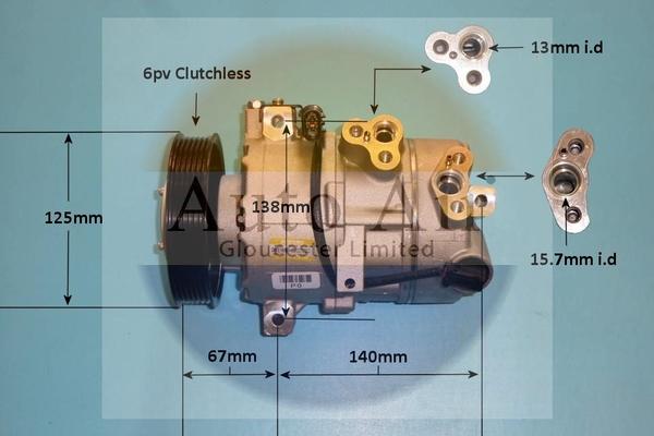 Auto Air Gloucester 14-1771 - Compressore, Climatizzatore autozon.pro