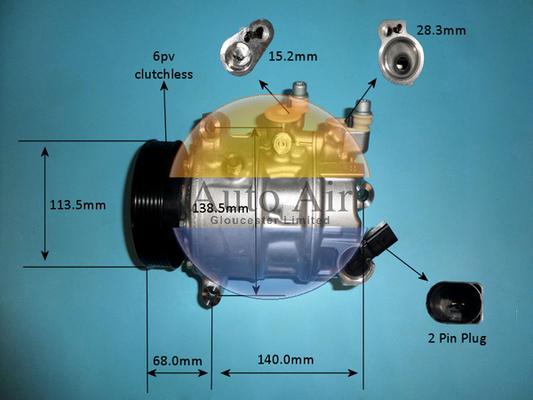 Auto Air Gloucester 14-8421 - Compressore, Climatizzatore autozon.pro