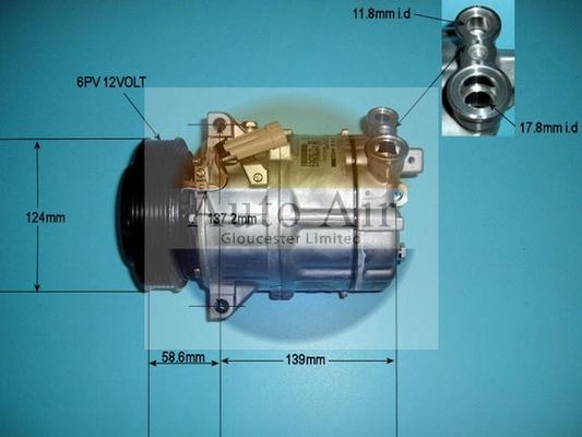 Auto Air Gloucester 14-8628 - Compressore, Climatizzatore autozon.pro