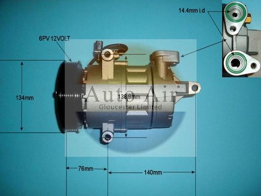 Auto Air Gloucester 14-8147P - Compressore, Climatizzatore autozon.pro